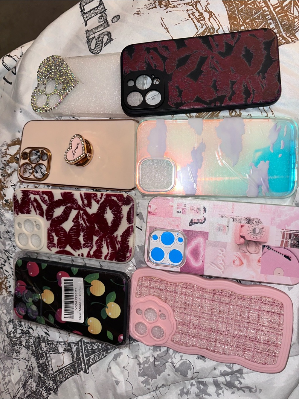 iPhone phone case bundle (8 total)